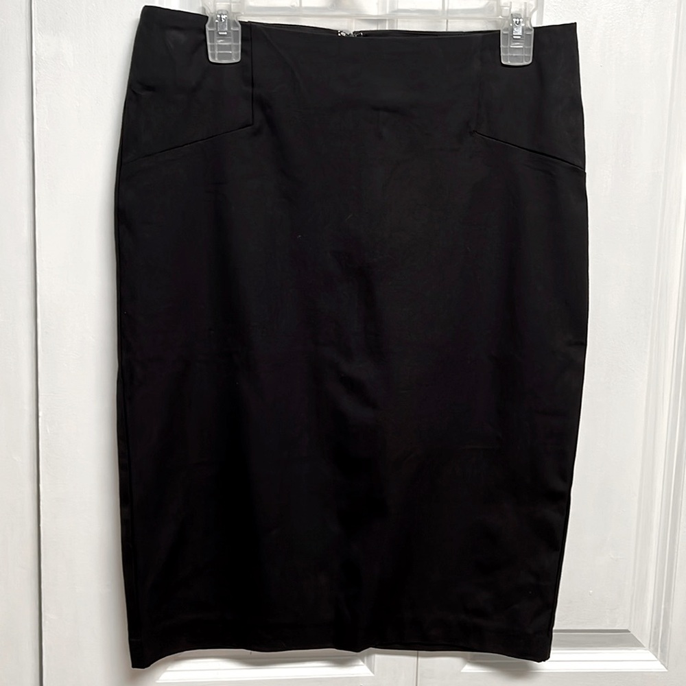 Sears Simply Styled Black Onyx Bi Stretch Pencil Skirt Size 4 NWT